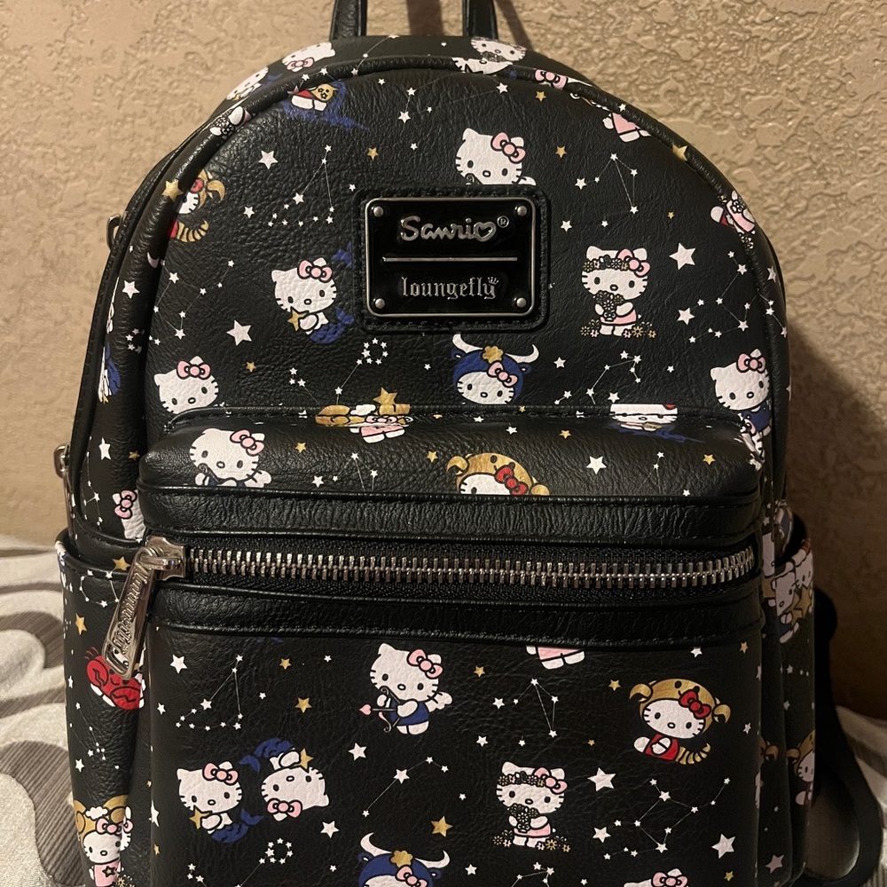 Loungefly Hello Kitty Sanrio Zodiac Black Mini Backpack